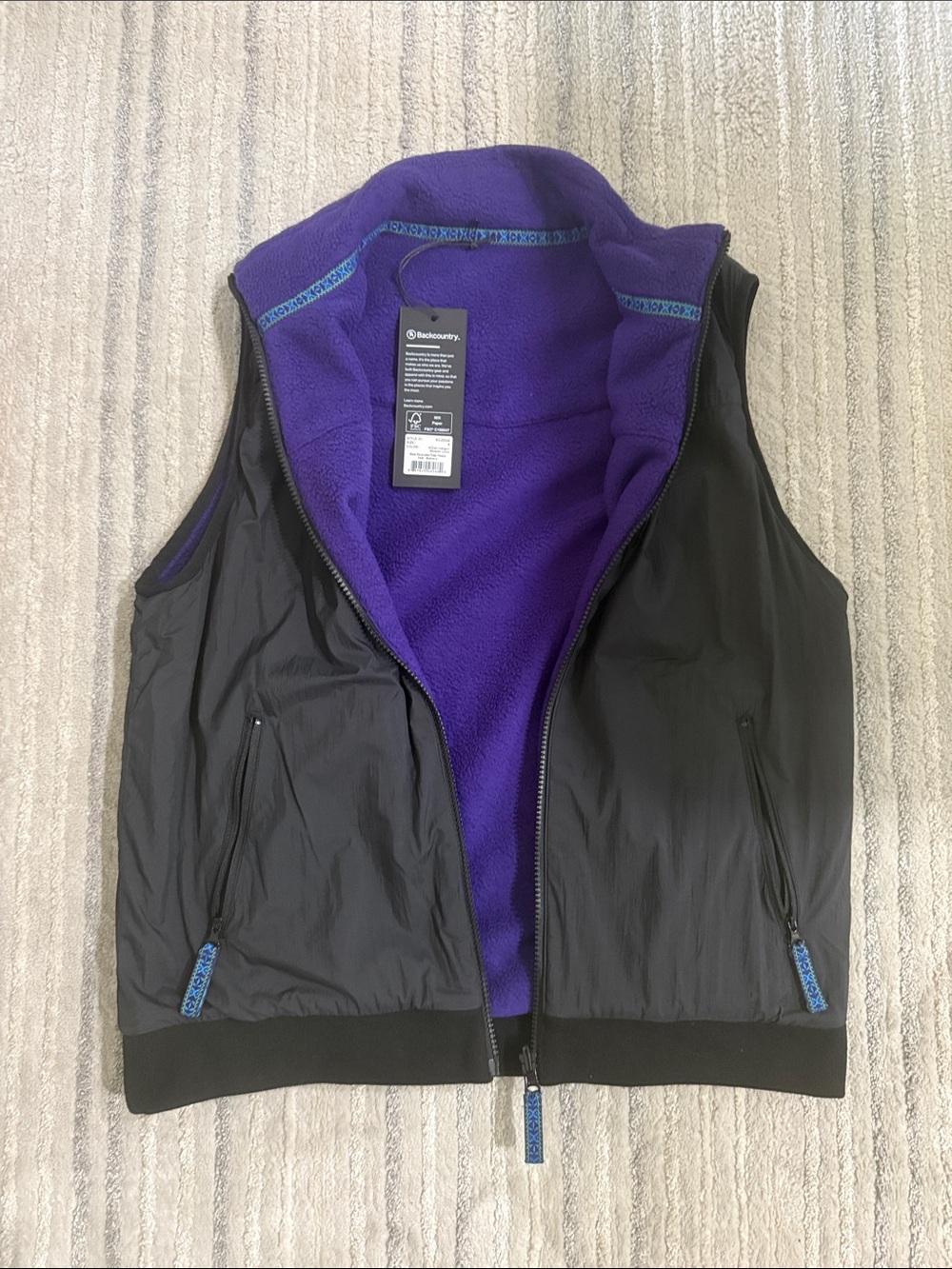 Backcountry Stoic Reversible Polar Fleece Vest
